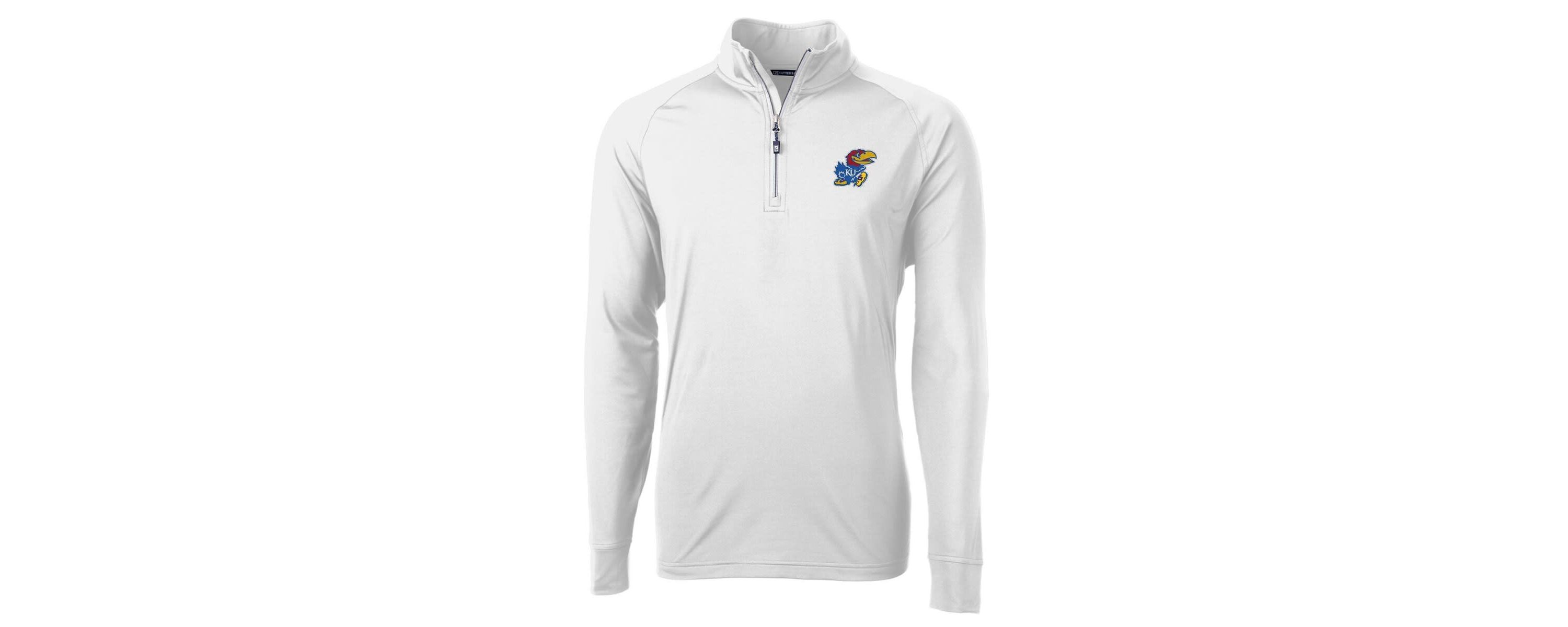 NCAA Kansas Jayhawks Adapt Eco Knit Quarter-Zip Pullover Jacket