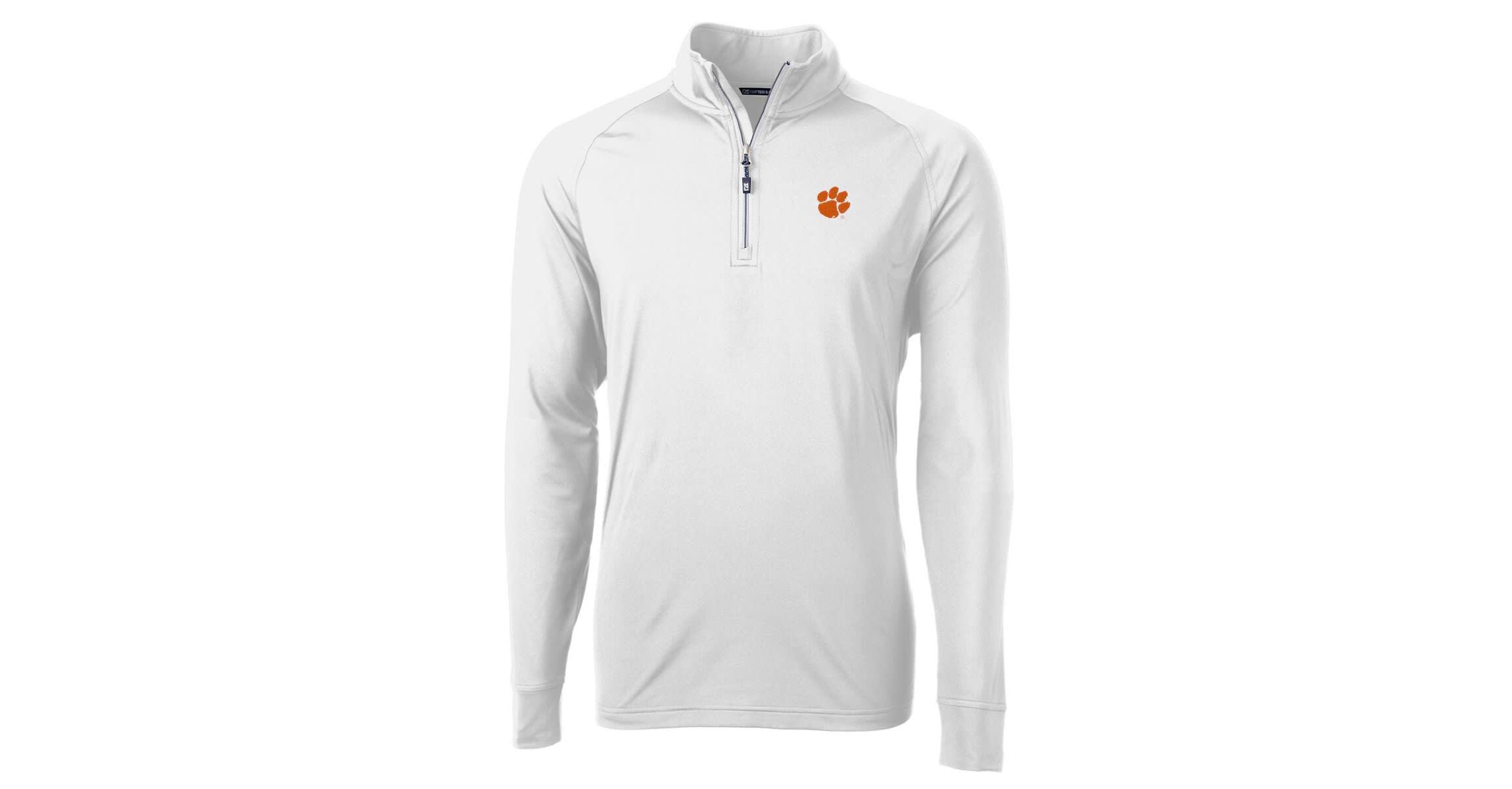 NCAA Clemson Tigers Adapt Eco Knit Quarter-Zip Pullover Jacket