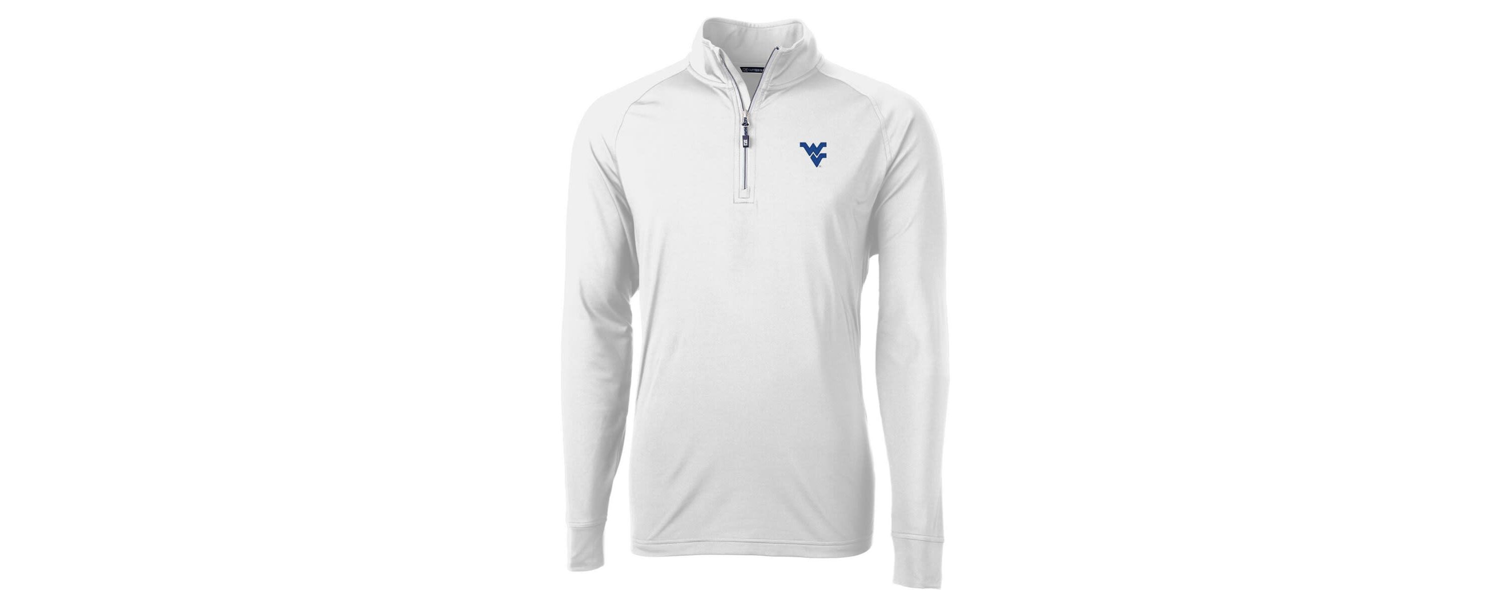 NCAA West Virginia Mountaineers Adapt Eco Knit Quarter-Zip Pullover Jacket