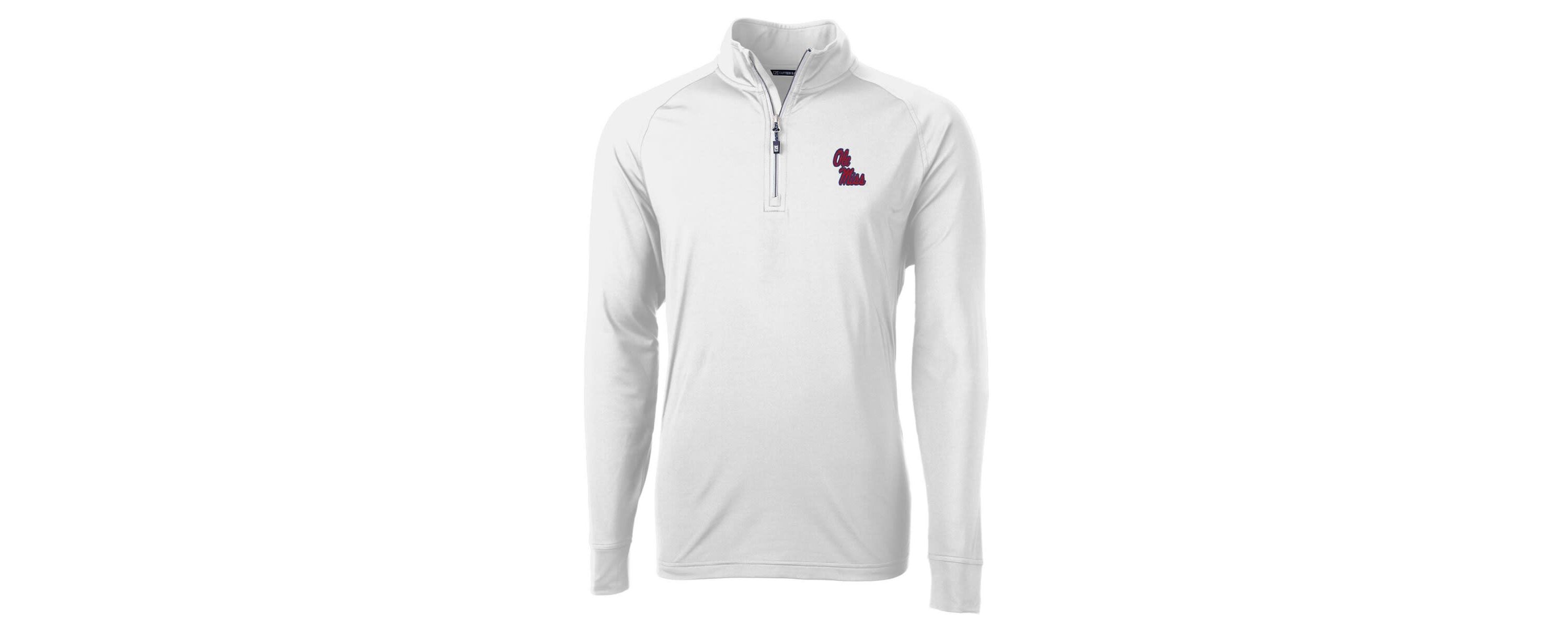 NCAA Ole Miss Rebels Adapt Eco Knit Quarter-Zip Pullover Jacket