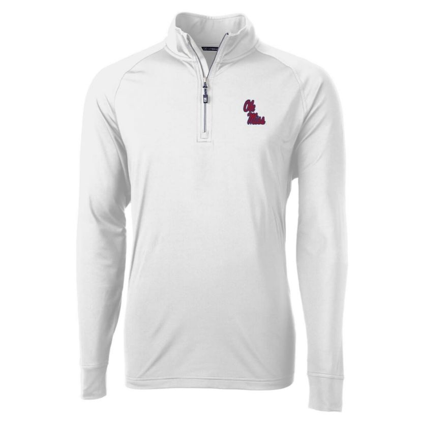 NCAA Ole Miss Rebels Adapt Eco Knit Quarter-Zip Pullover Jacket