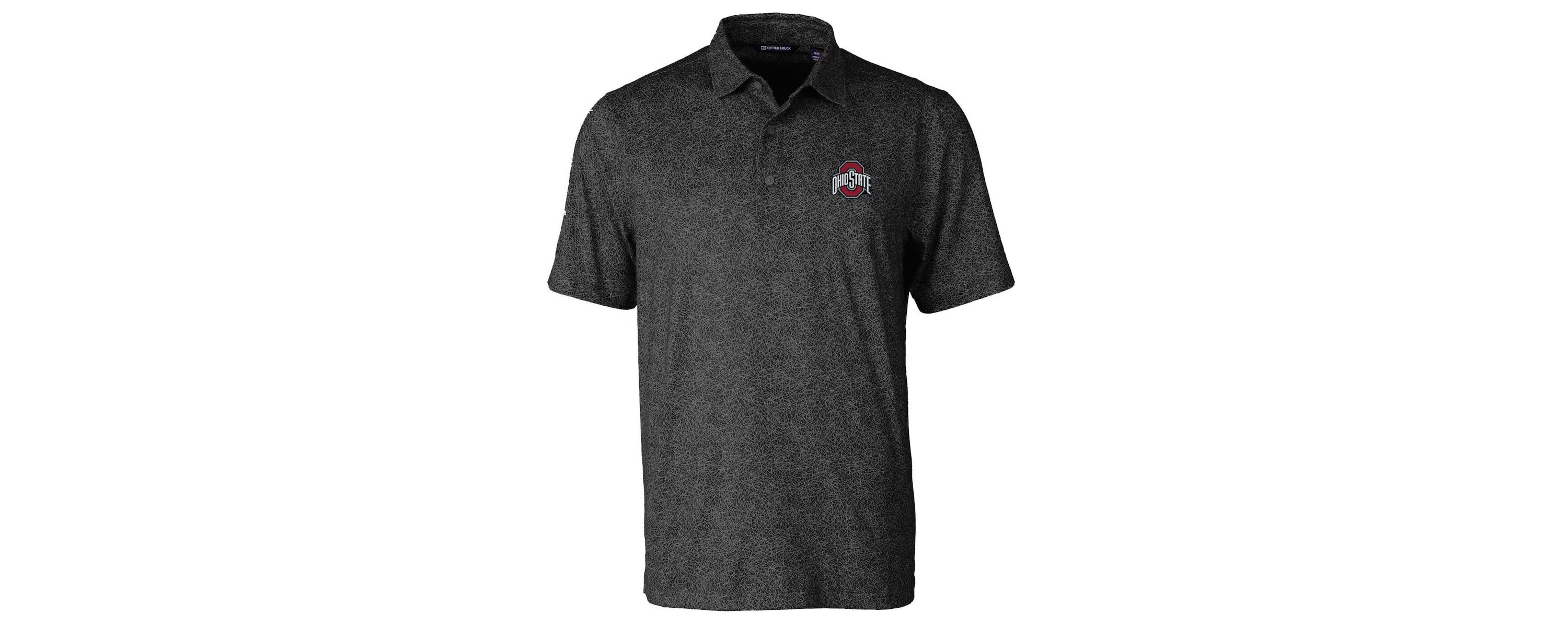 NCAA Ohio State Buckeyes Pike Constellation Print Stretch Polo