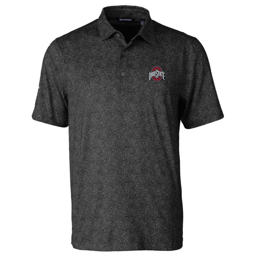 NCAA Ohio State Buckeyes Pike Constellation Print Stretch Polo