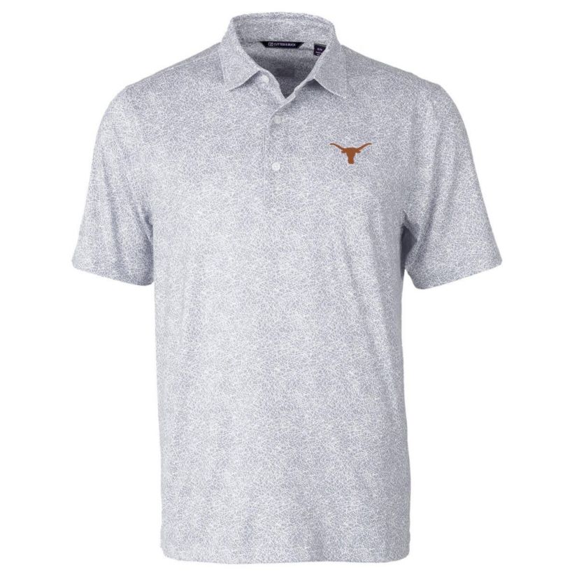 NCAA Texas Longhorns Pike Constellation Print Stretch Polo