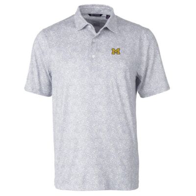 NCAA Michigan Wolverines Pike Constellation Print Stretch Polo