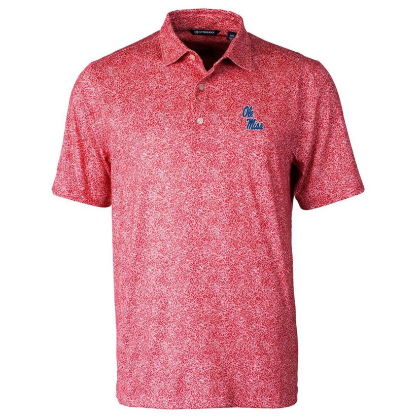 NCAA Ole Miss Rebels Pike Constellation Print Stretch Polo