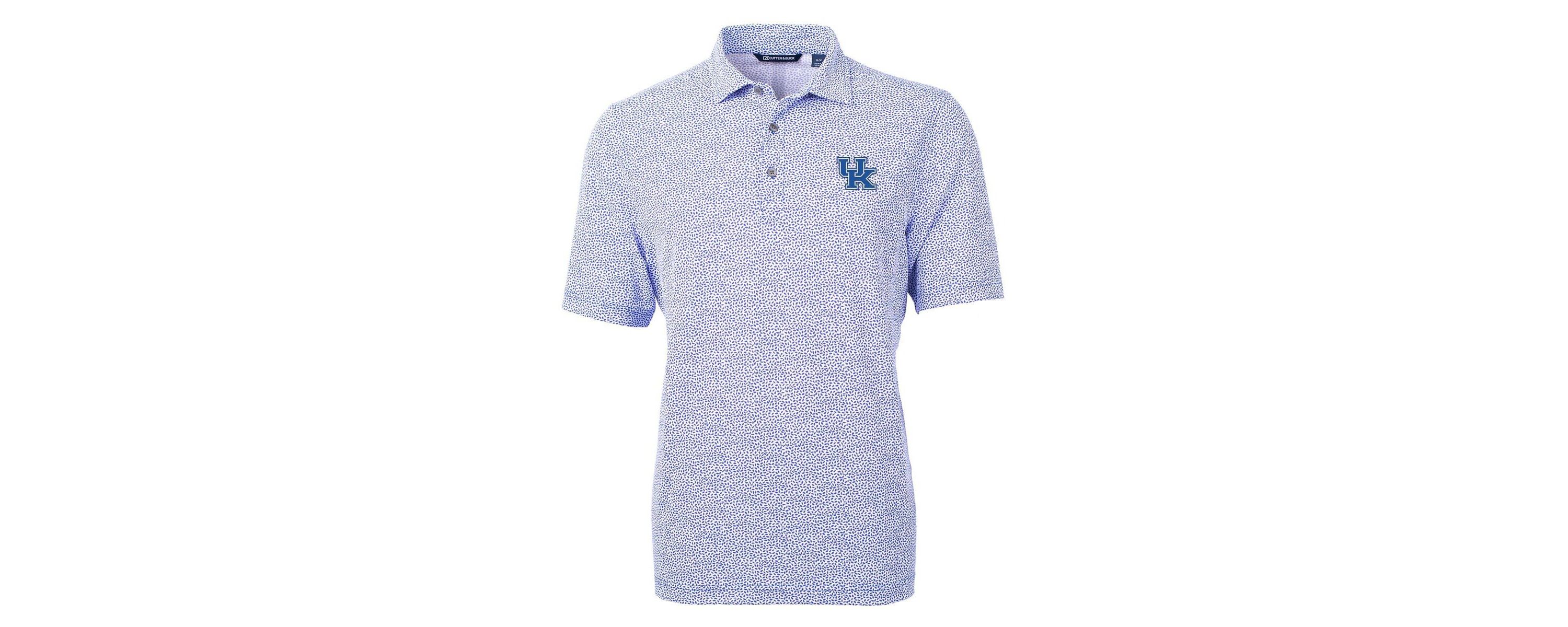NCAA Kentucky Wildcats Virtue Eco Pique Botanical Print Polo