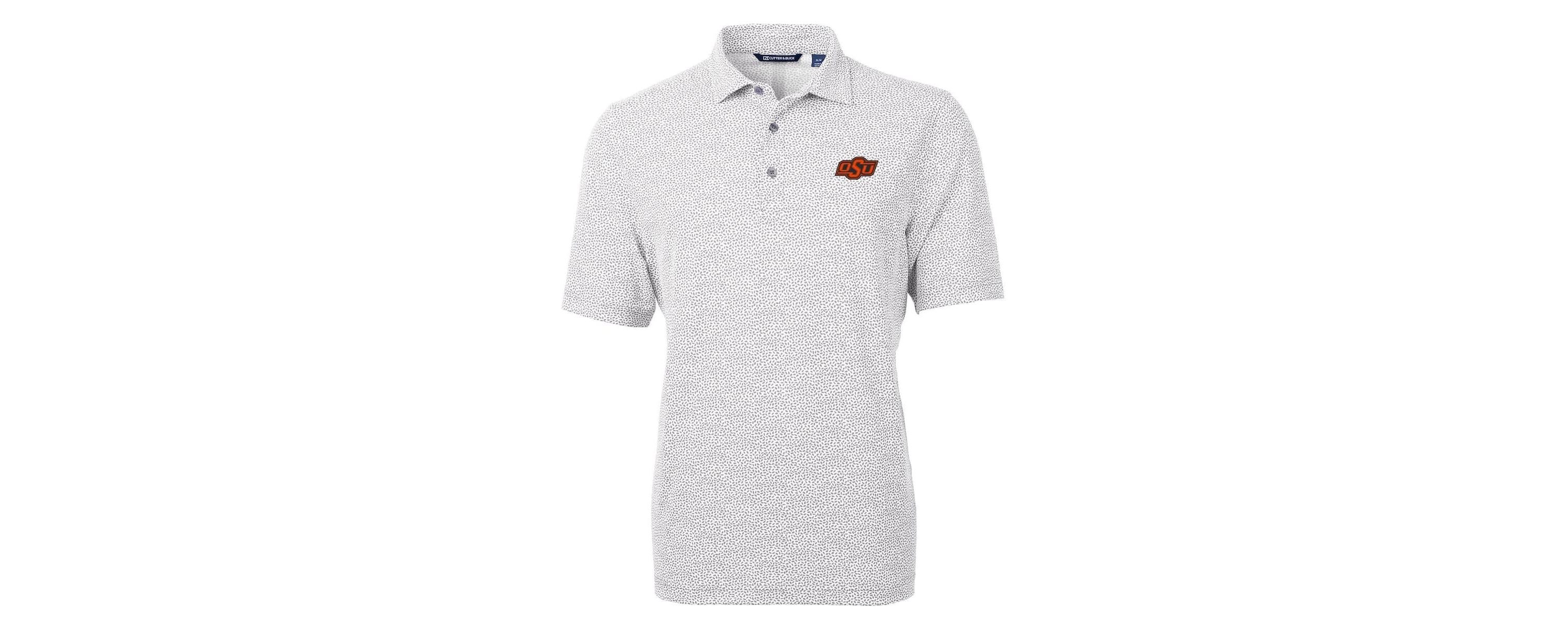 NCAA Oklahoma State Cowboys Virtue Eco Pique Botanical Print Polo