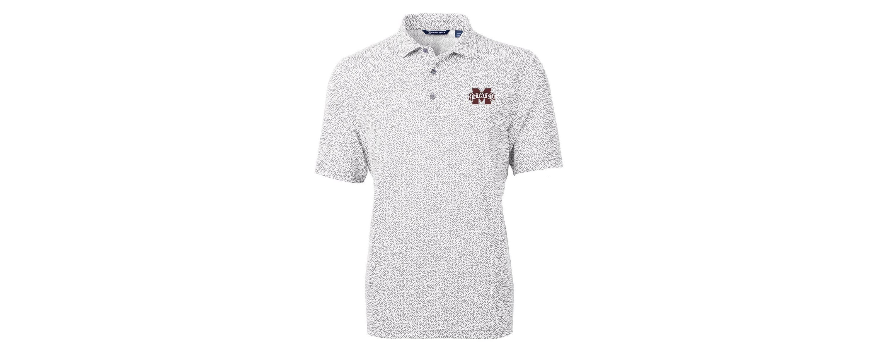 NCAA Mississippi State Bulldogs Virtue Eco Pique Botanical Print Polo
