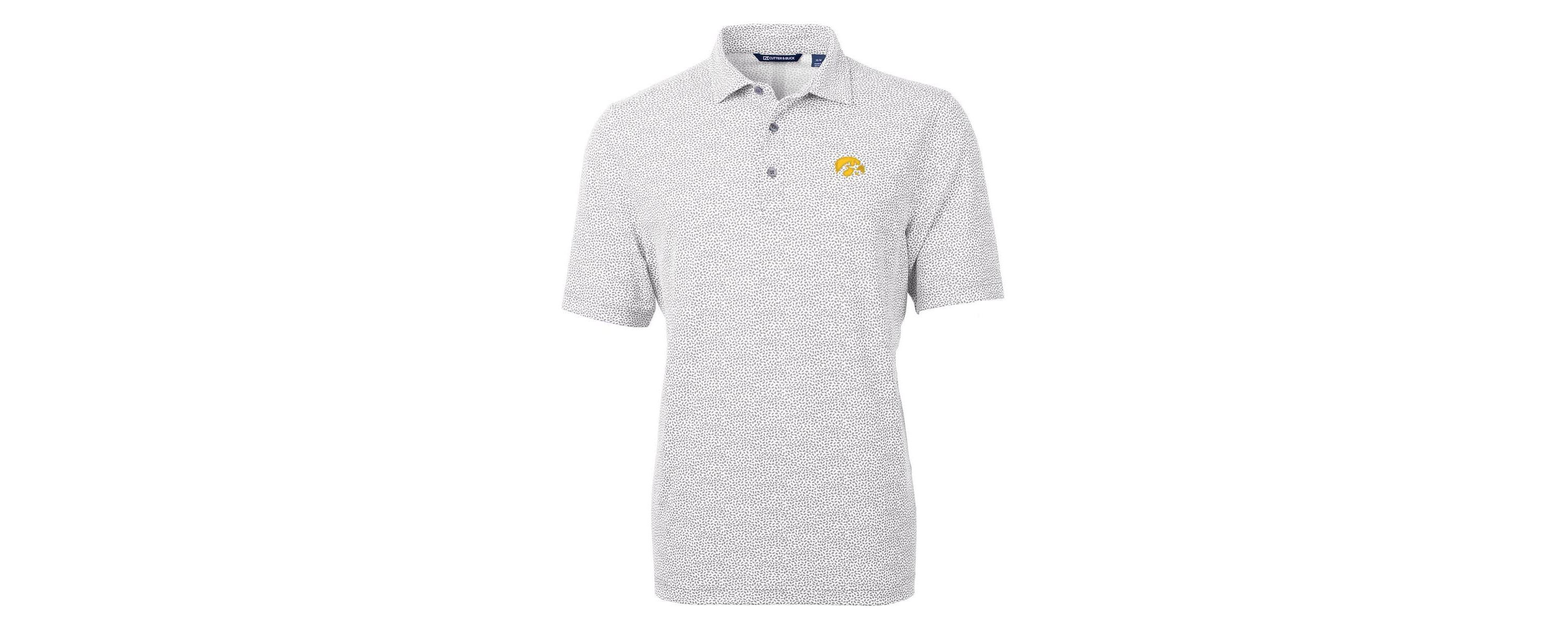 NCAA Iowa Hawkeyes Virtue Eco Pique Botanical Print Polo