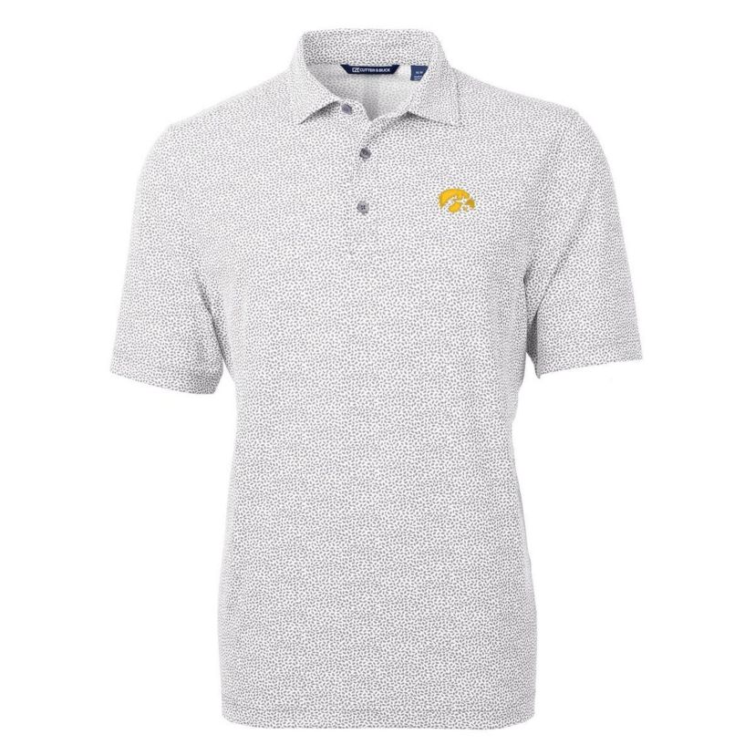 NCAA Iowa Hawkeyes Virtue Eco Pique Botanical Print Polo