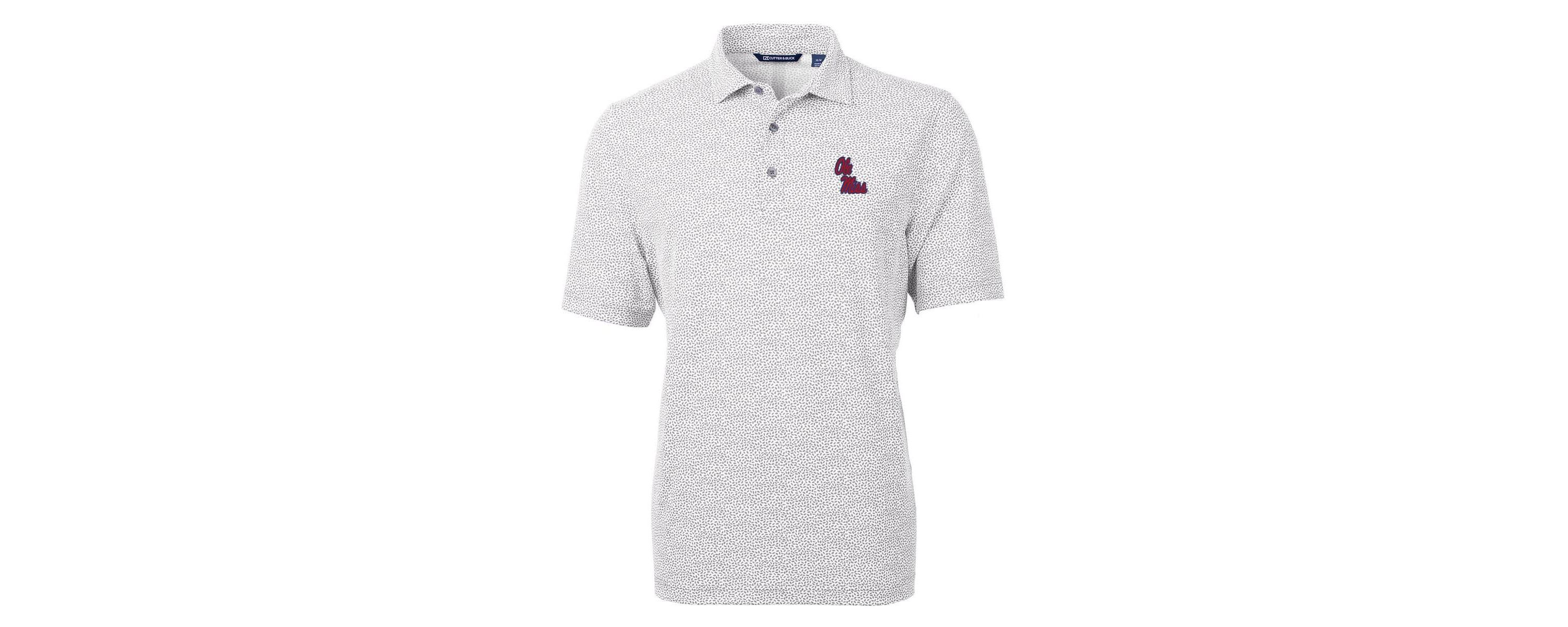 NCAA Ole Miss Rebels Virtue Eco Pique Botanical Print Polo