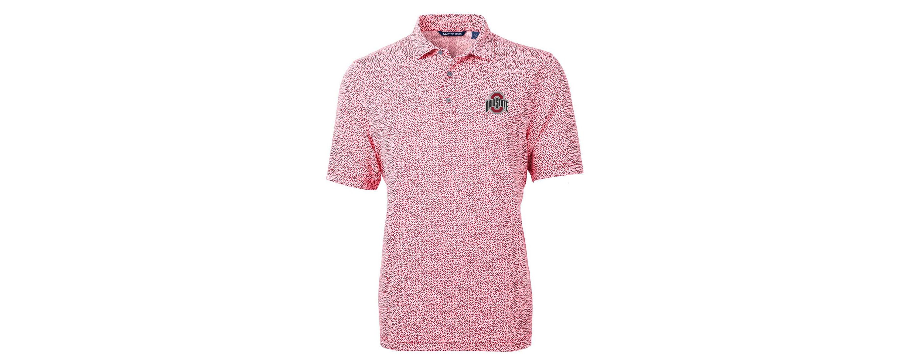 NCAA Ohio State Buckeyes Virtue Eco Pique Botanical Print Polo