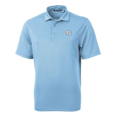 Cutter & Buck Men's NCAA Carolina North Carolina Tar Heels Virtue Eco Pique Recycled Polo, Light Blue, 3XL