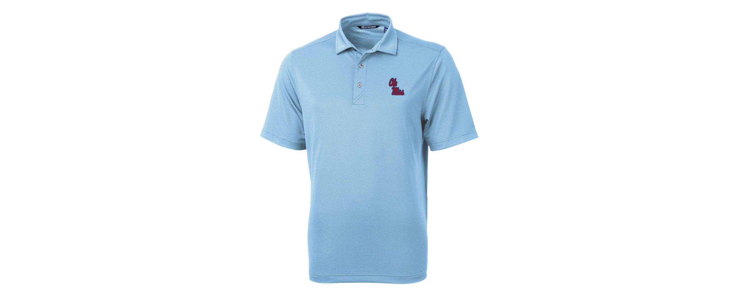 NCAA Powder Ole Miss Rebels Virtue Eco Pique Recycled Polo