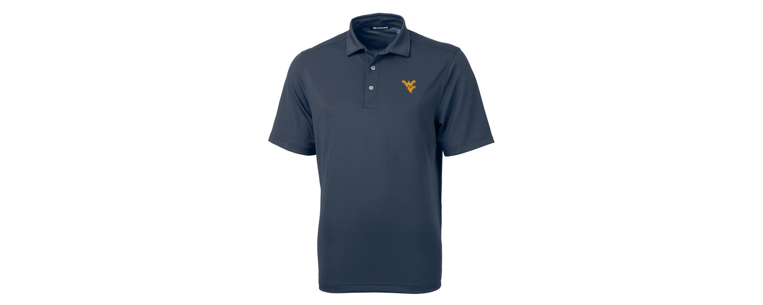 NCAA West Virginia Mountaineers Virtue Eco Pique Recycled Polo