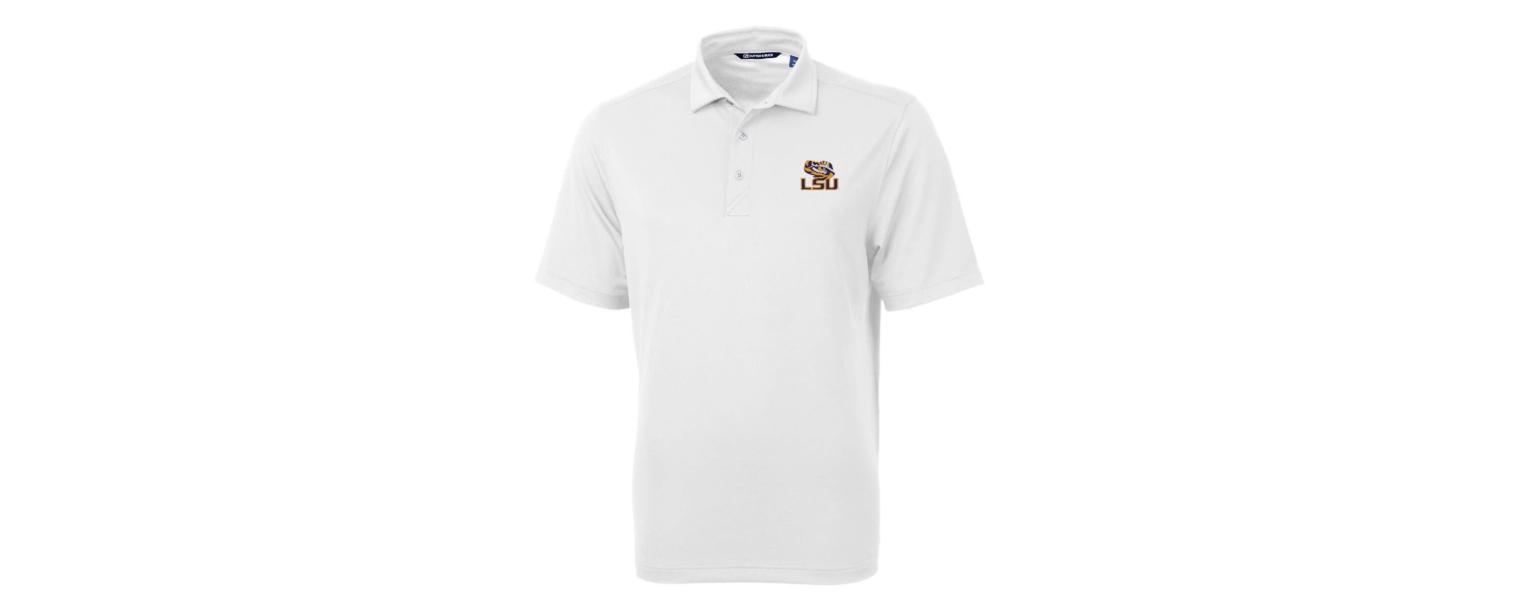 NCAA LSU Tigers Virtue Eco Pique Recycled Polo