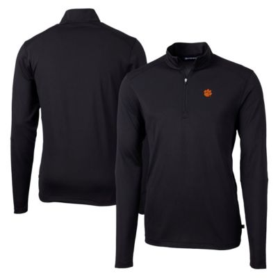 NCAA Clemson Tigers Virtue Eco Pique Recycled Quarter-Zip Jacket