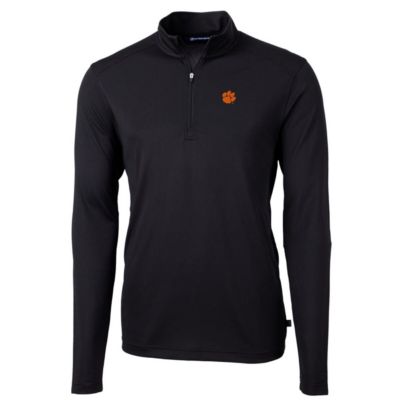 NCAA Clemson Tigers Virtue Eco Pique Recycled Quarter-Zip Jacket