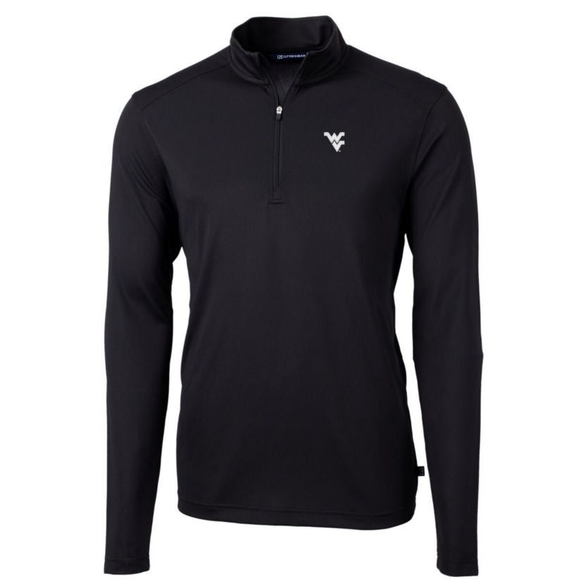 NCAA West Virginia Mountaineers Virtue Eco Pique Recycled Quarter-Zip Jacket