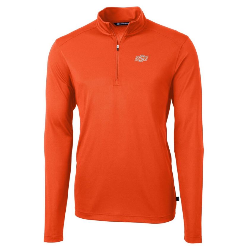 NCAA Oklahoma State Cowboys Virtue Eco Pique Recycled Quarter-Zip Jacket