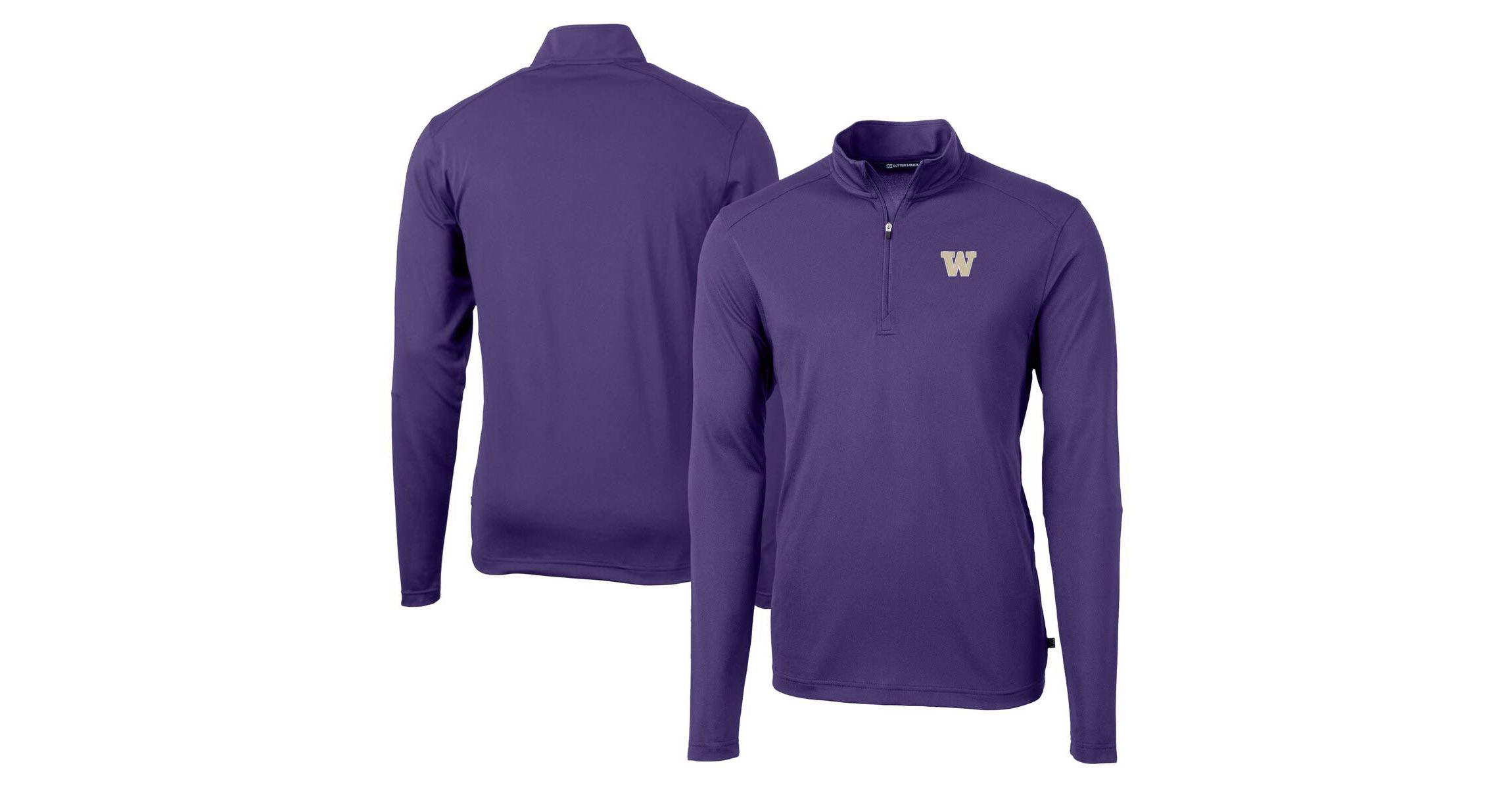 NCAA Washington Huskies Virtue Eco Pique Recycled Quarter-Zip Jacket