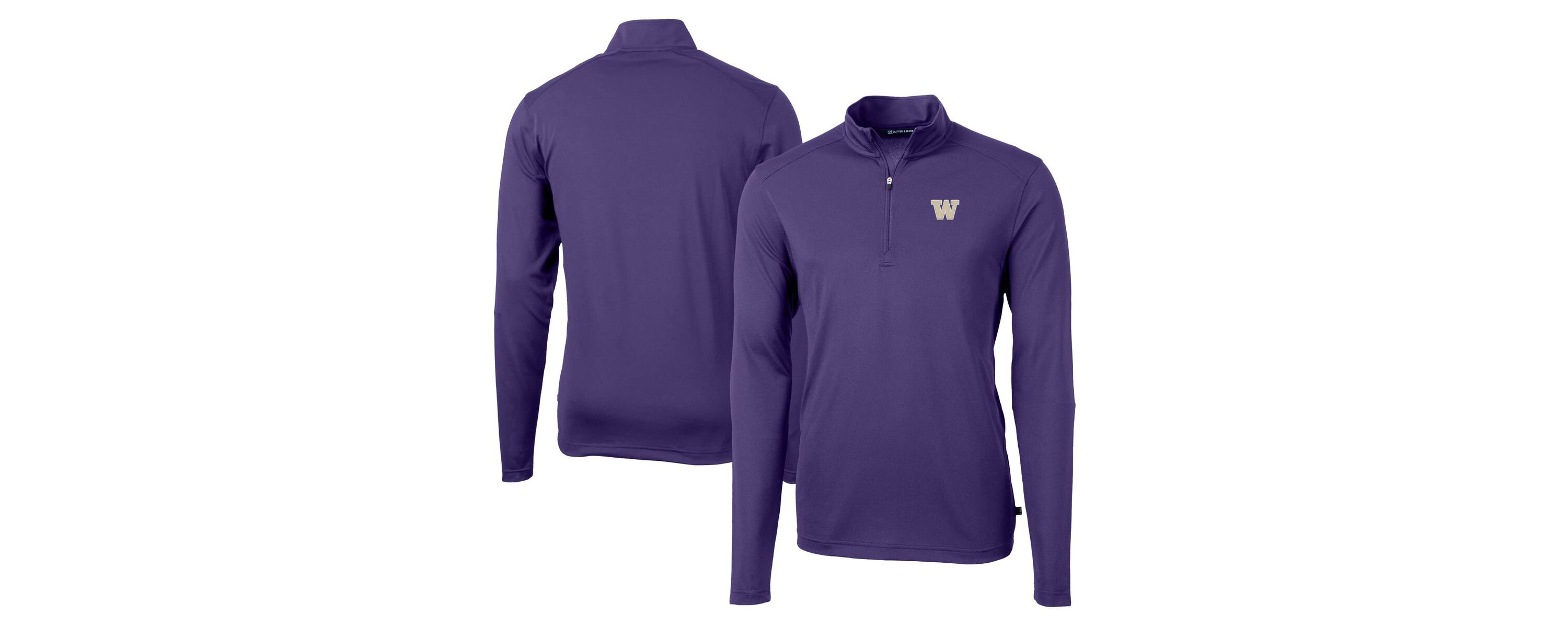 NCAA Washington Huskies Virtue Eco Pique Recycled Quarter-Zip Jacket