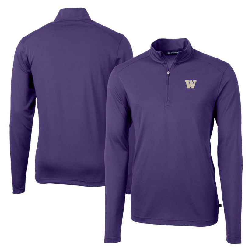 NCAA Washington Huskies Virtue Eco Pique Recycled Quarter-Zip Jacket