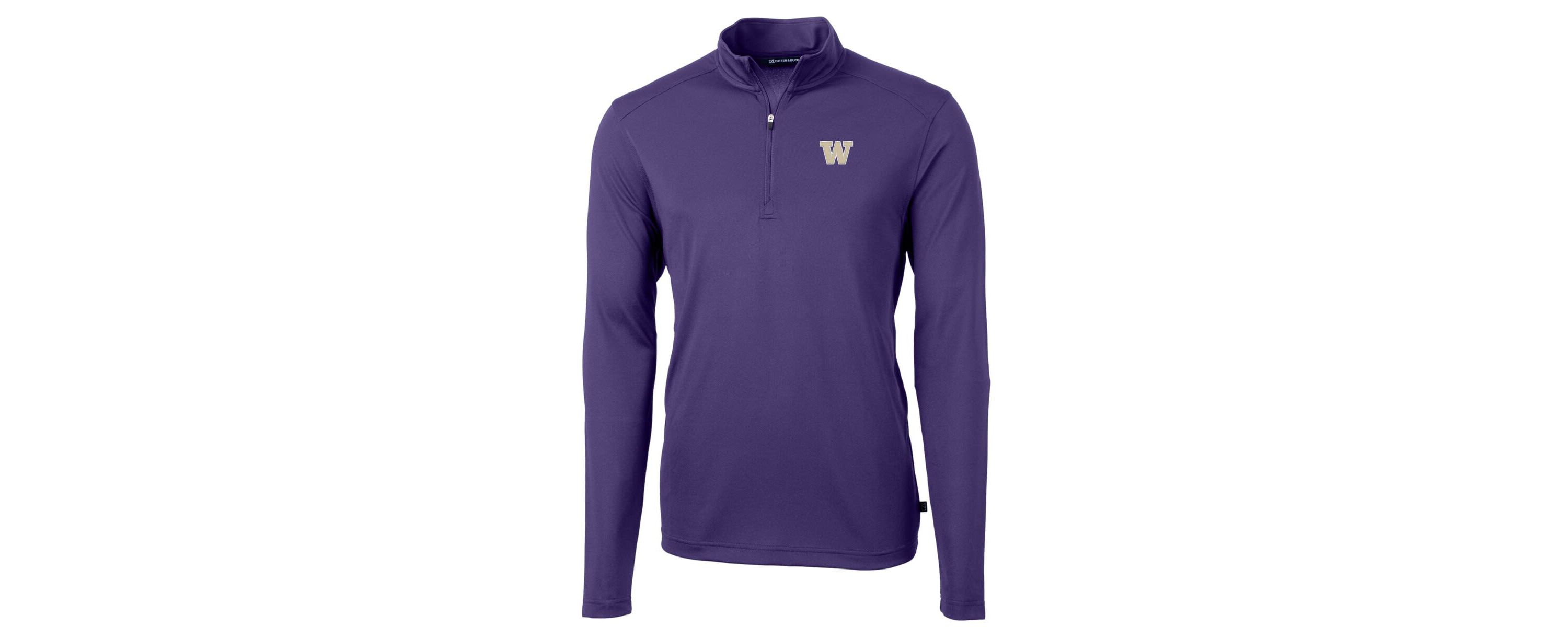 NCAA Washington Huskies Virtue Eco Pique Recycled Quarter-Zip Jacket