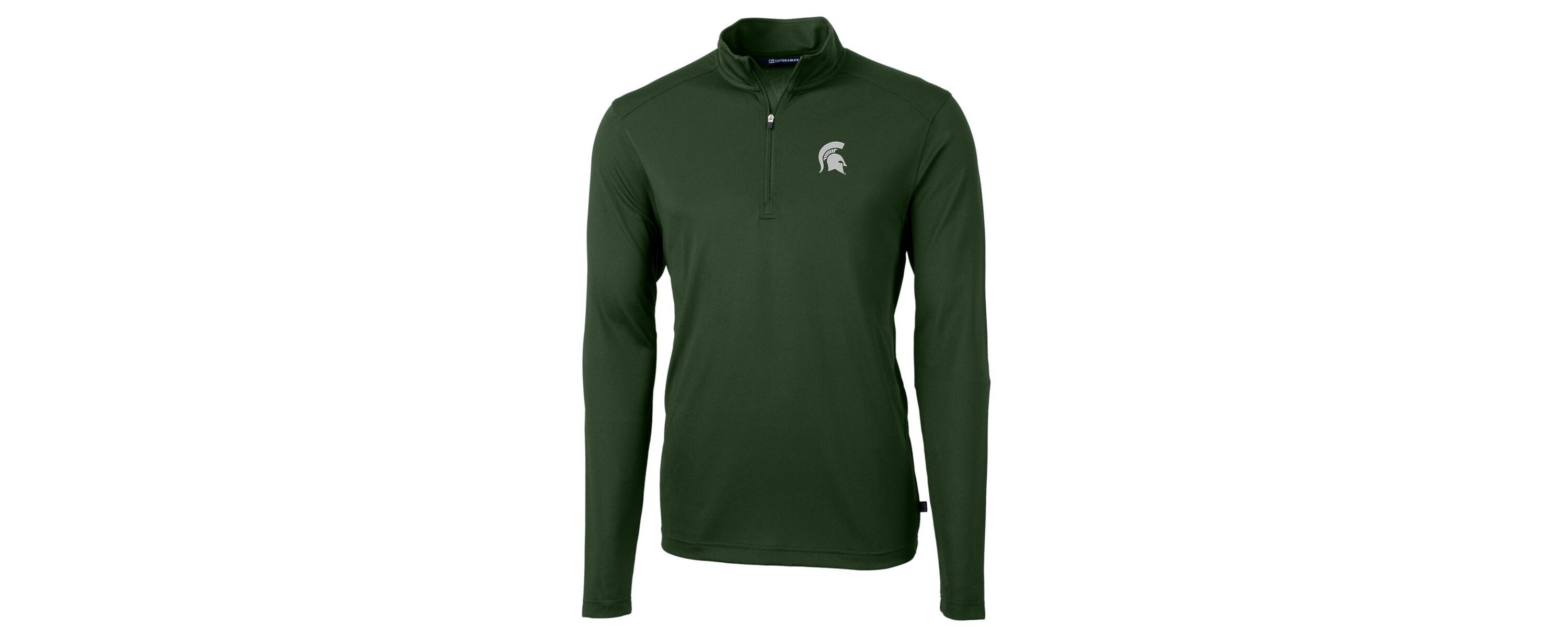 NCAA Michigan State Spartans Virtue Eco Pique Recycled Quarter-Zip Jacket