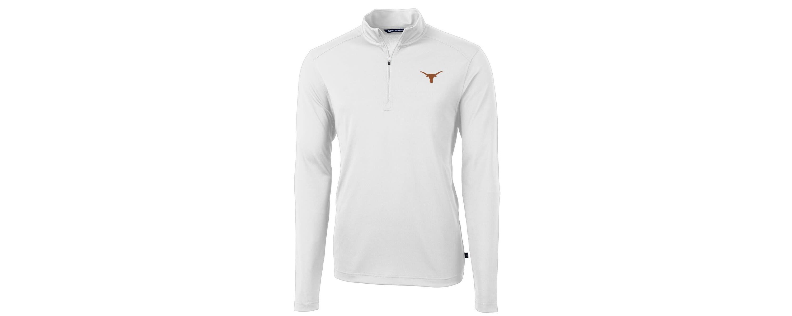 NCAA Texas Longhorns Virtue Eco Pique Recycled Quarter-Zip Jacket