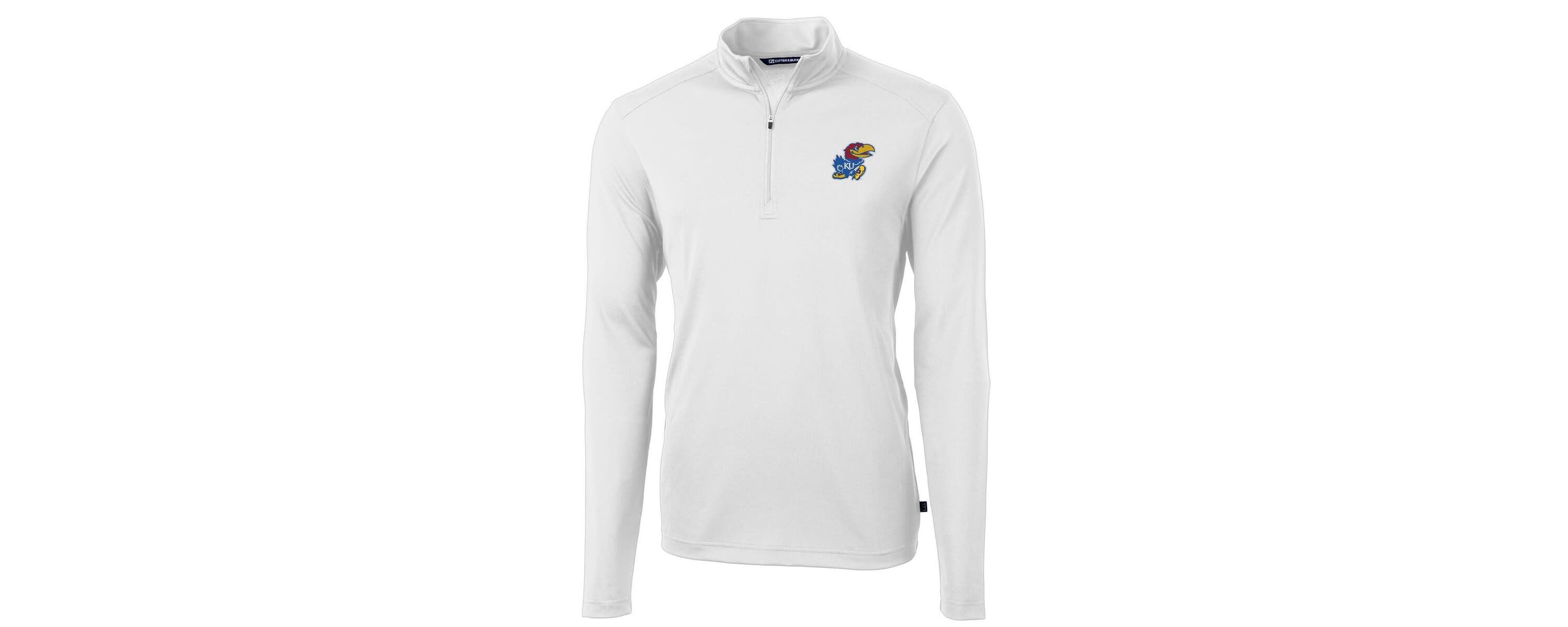 NCAA Kansas Jayhawks Virtue Eco Pique Recycled Quarter-Zip Jacket