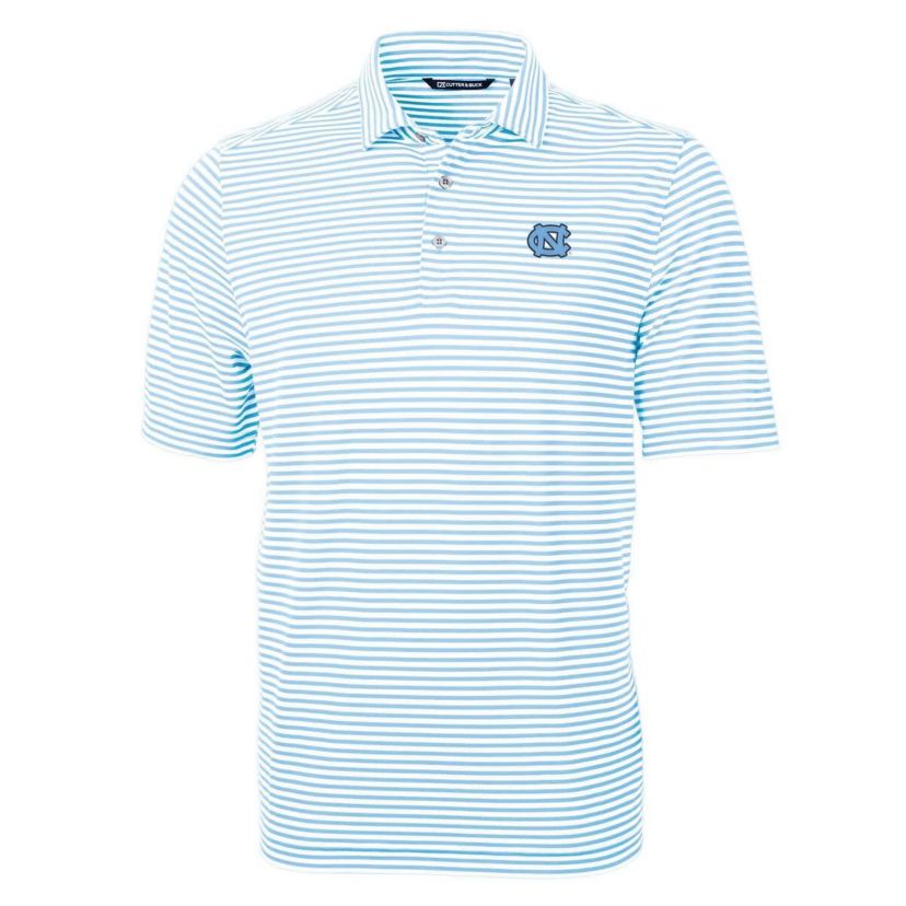 NCAA Carolina North Carolina Tar Heels Virtue Eco Pique Stripe Recycled Polo