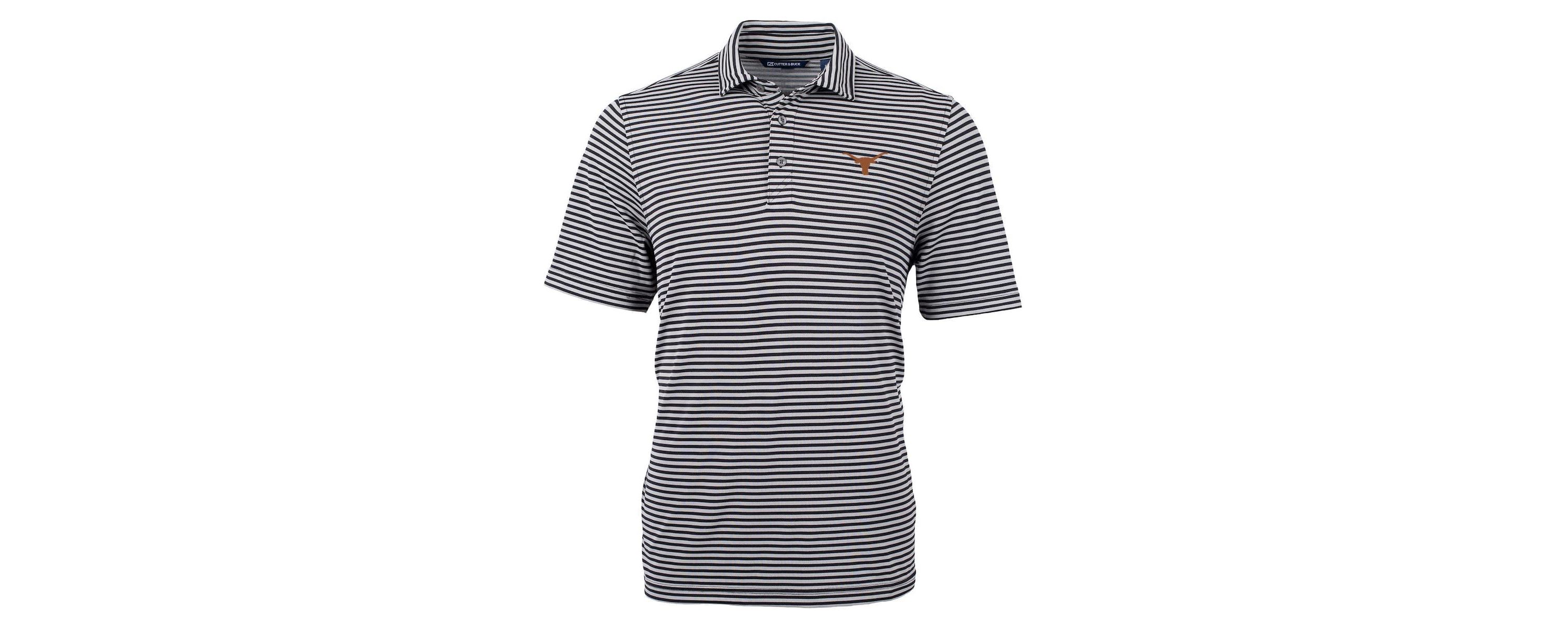 NCAA Texas Longhorns Virtue Eco Pique Stripe Recycled Polo