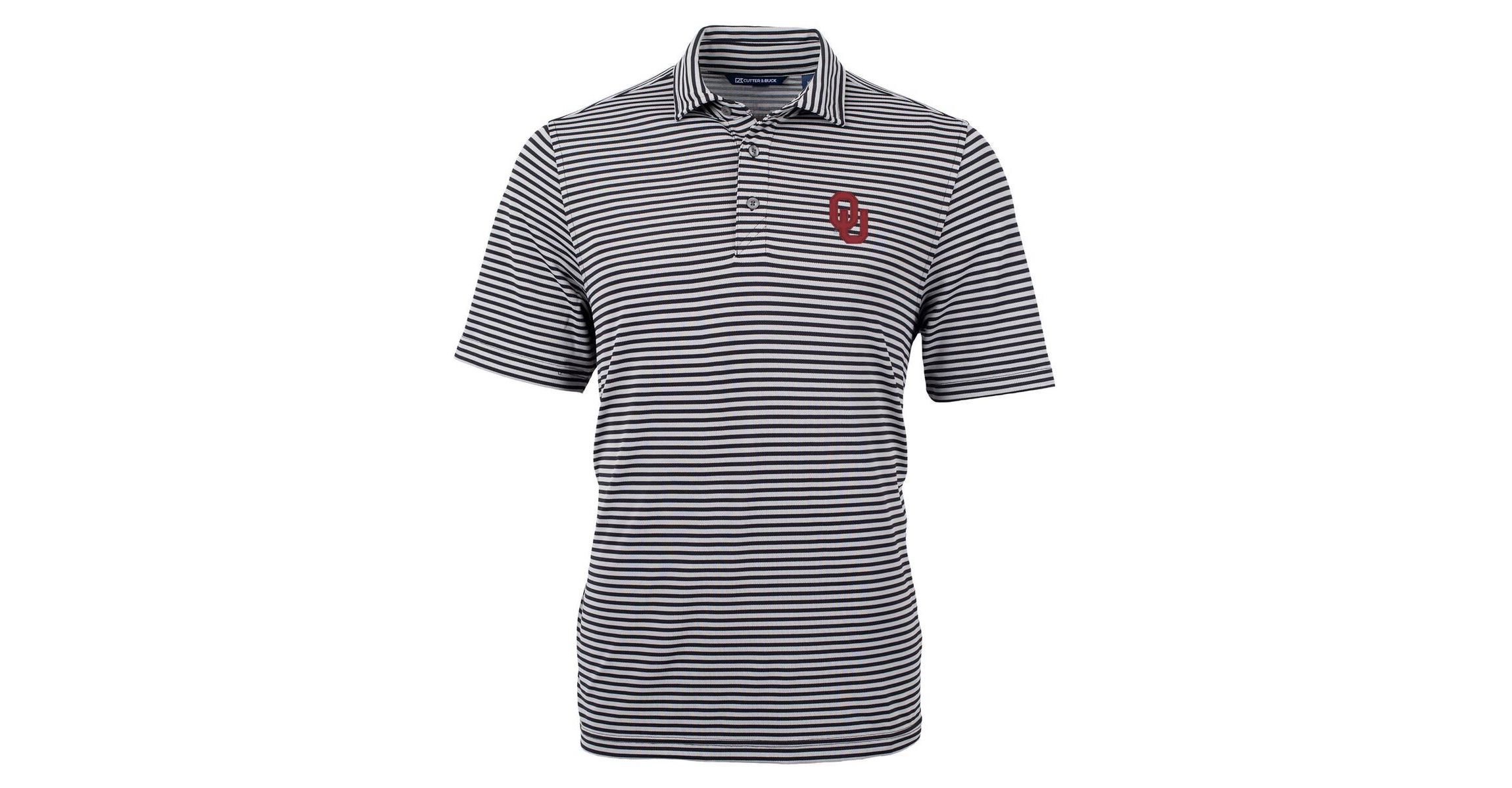 NCAA Oklahoma Sooners Virtue Eco Pique Stripe Recycled Polo