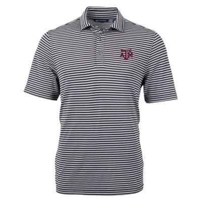 NCAA Texas A&M Aggies Virtue Eco Pique Stripe Recycled Polo