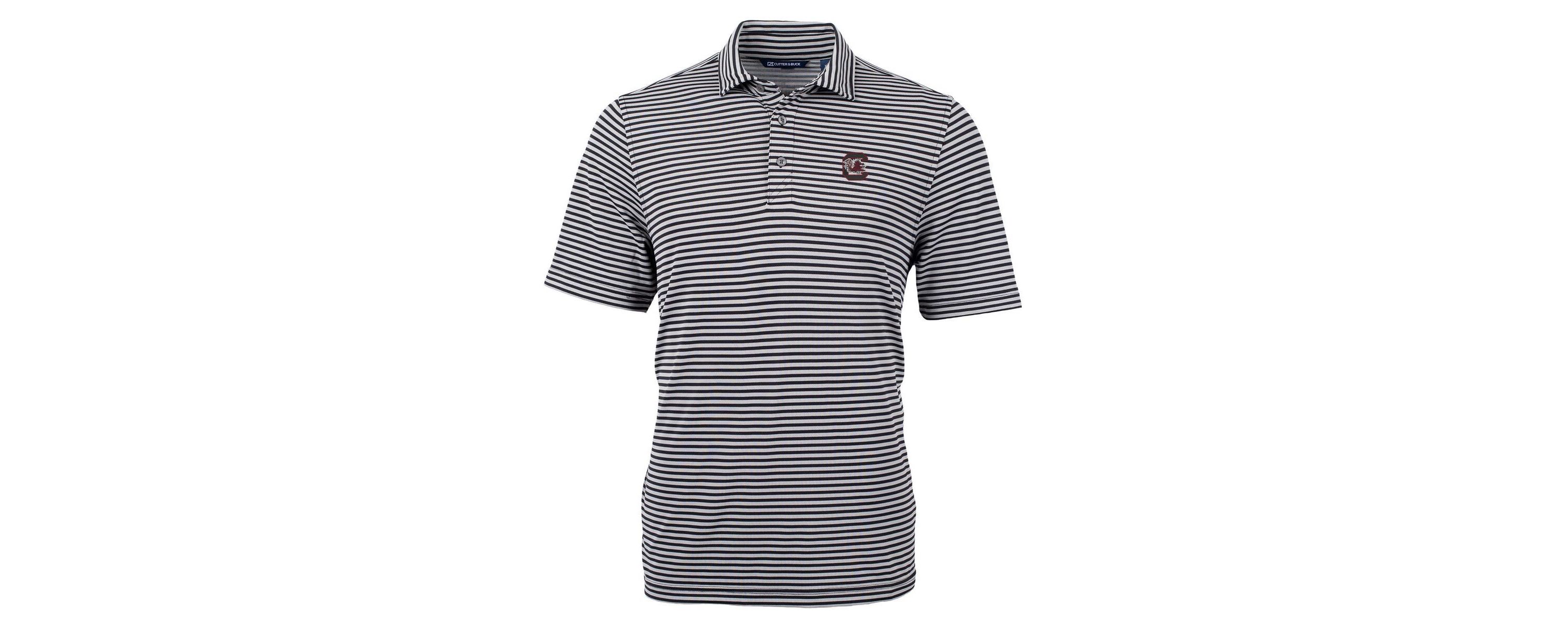 NCAA South Carolina Gamecocks Virtue Eco Pique Stripe Recycled Polo