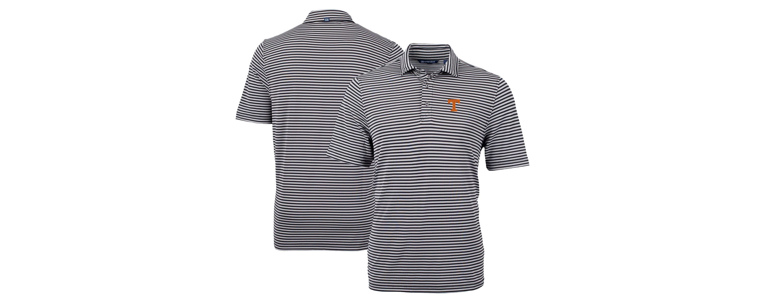 NCAA Tennessee Volunteers Virtue Eco Pique Stripe Recycled Polo