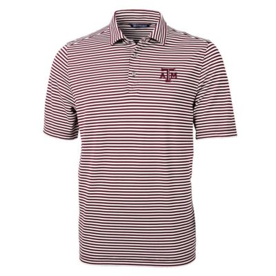 NCAA Texas A&M Aggies Virtue Eco Pique Stripe Recycled Polo