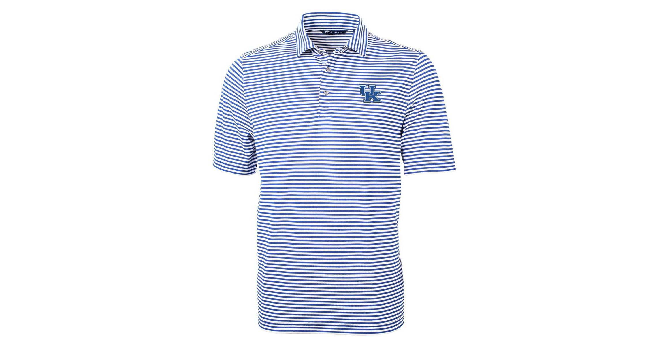 NCAA Kentucky Wildcats Virtue Eco Pique Stripe Recycled Polo