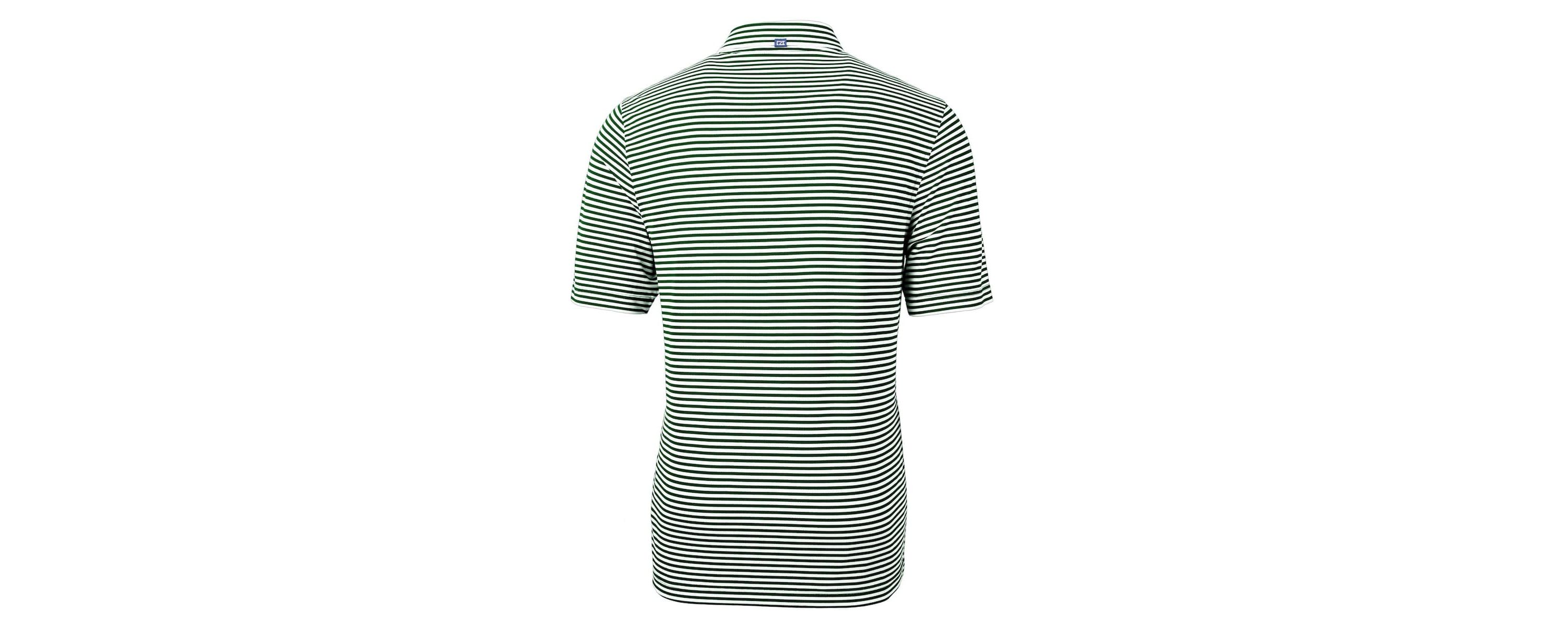 NCAA Michigan State Spartans Virtue Eco Pique Stripe Recycled Polo