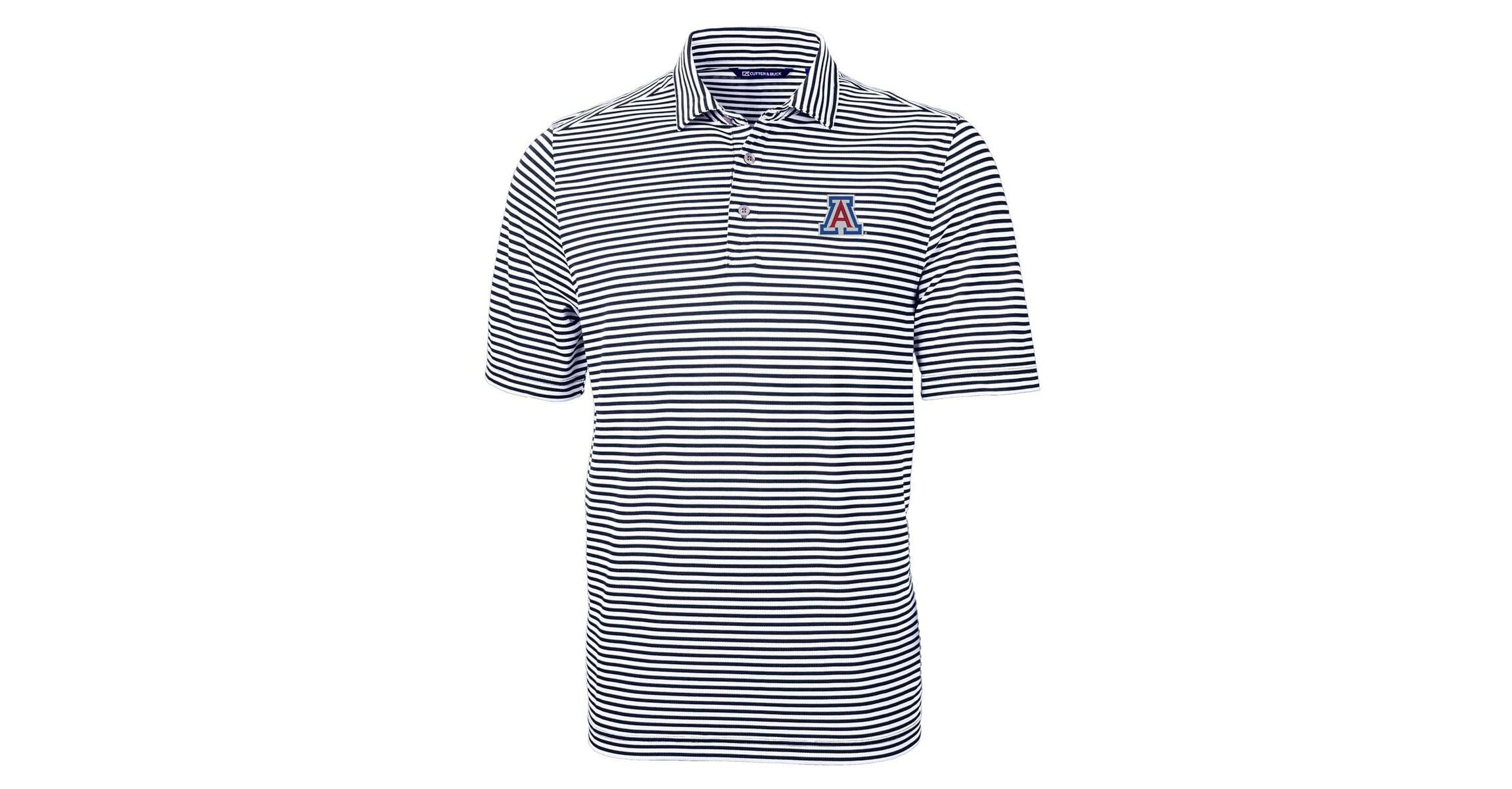 NCAA Arizona Wildcats Virtue Eco Pique Stripe Recycled Polo