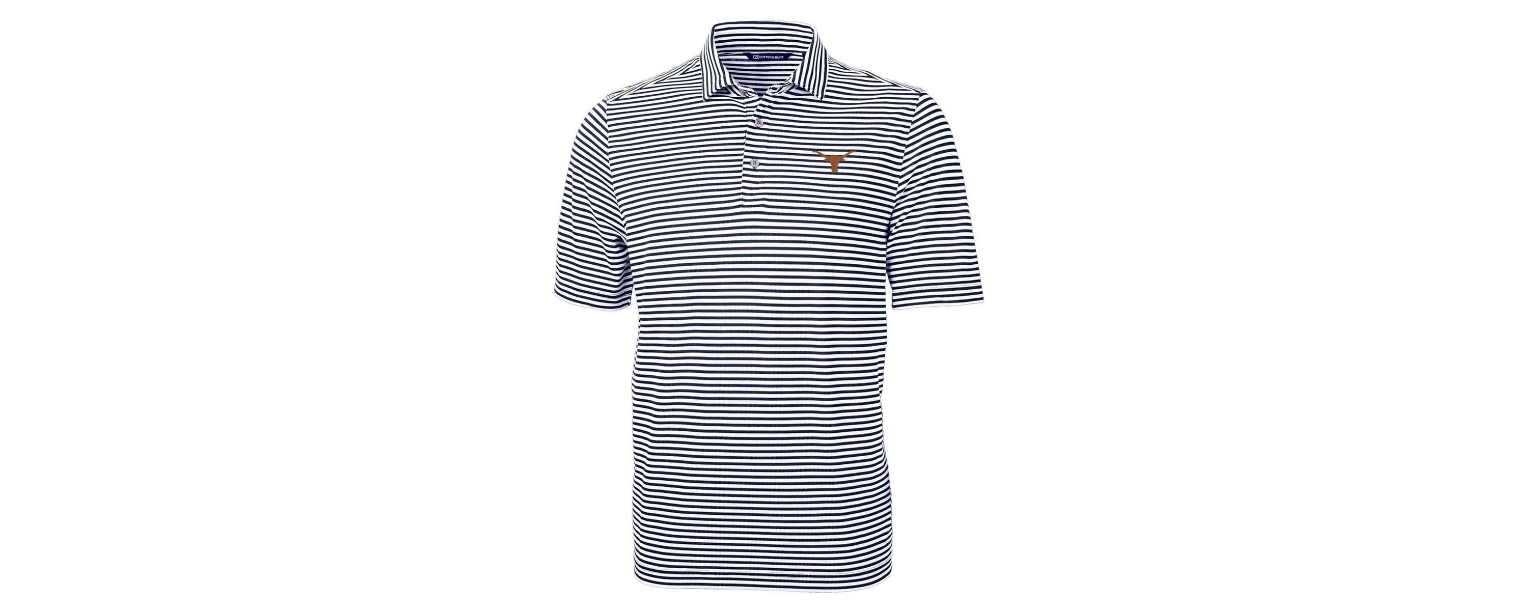 NCAA Texas Longhorns Virtue Eco Pique Stripe Recycled Polo