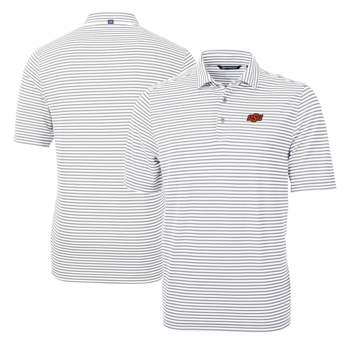 NCAA Oklahoma State Cowboys Virtue Eco Pique Stripe Recycled Polo