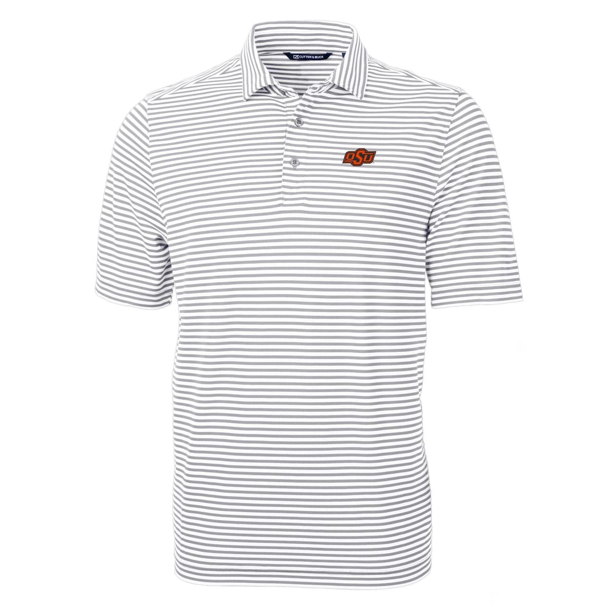 NCAA Oklahoma State Cowboys Virtue Eco Pique Stripe Recycled Polo
