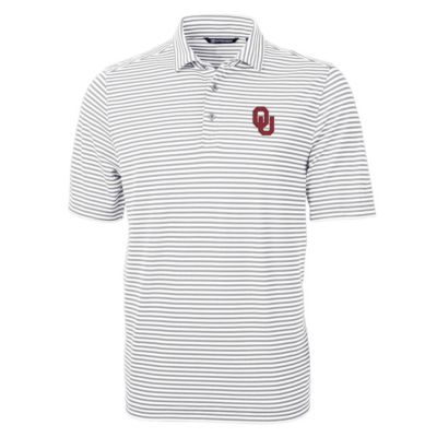 NCAA Oklahoma Sooners Virtue Eco Pique Stripe Recycled Polo