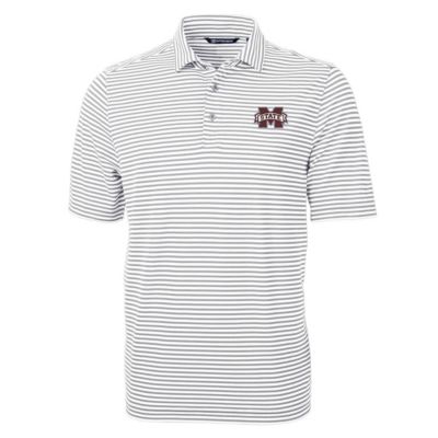 NCAA Mississippi State Bulldogs Virtue Eco Pique Stripe Recycled Polo