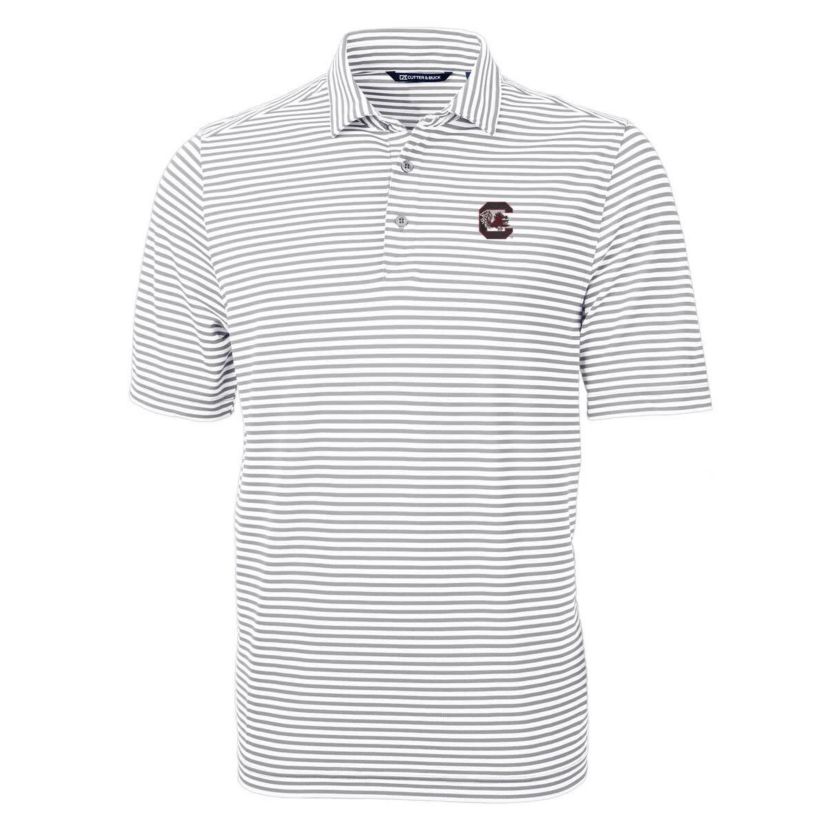 NCAA South Carolina Gamecocks Virtue Eco Pique Stripe Recycled Polo