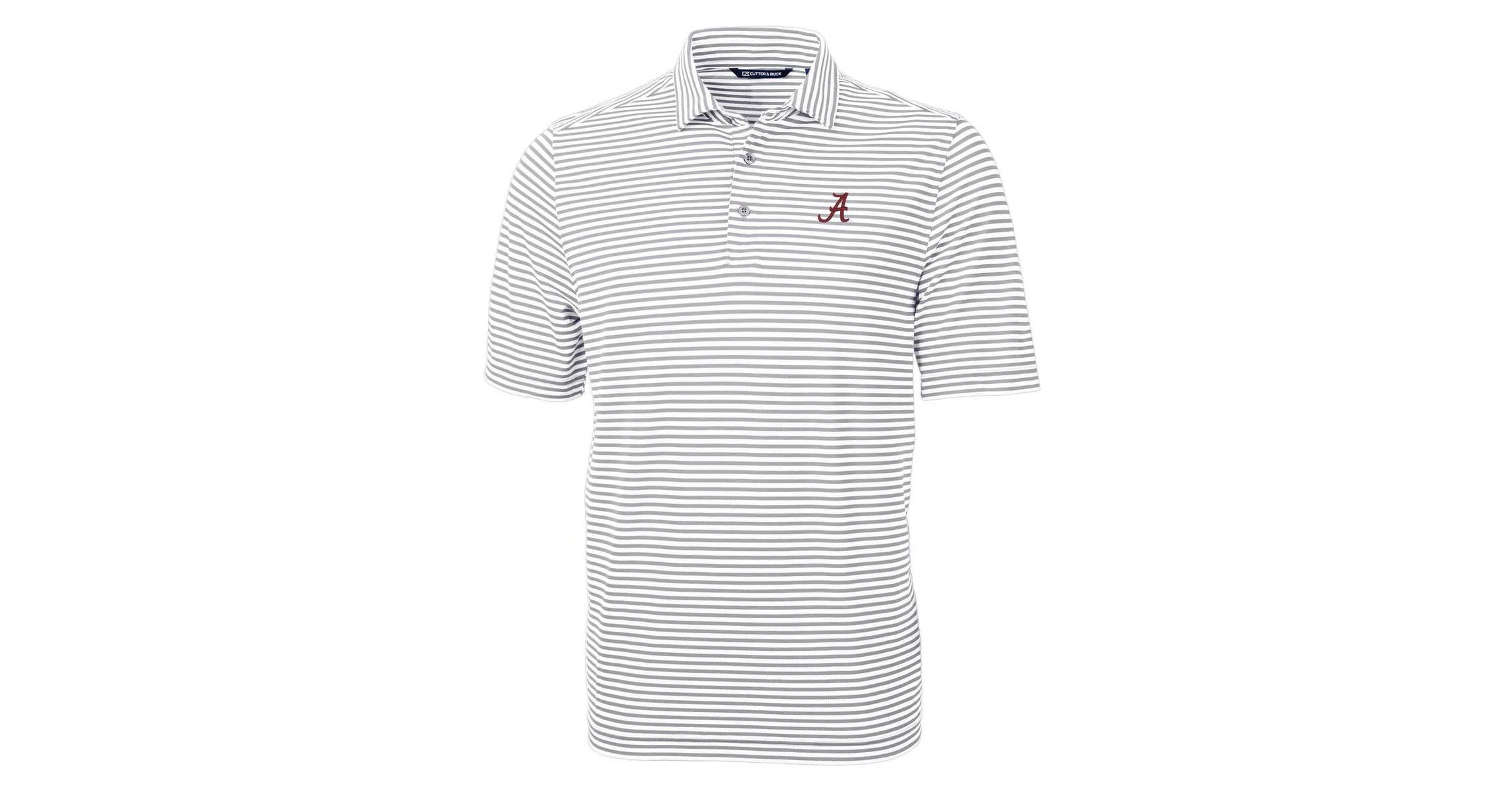 Alabama Crimson Tide NCAA Alabama Tide Virtue Eco Pique Stripe Recycled Polo