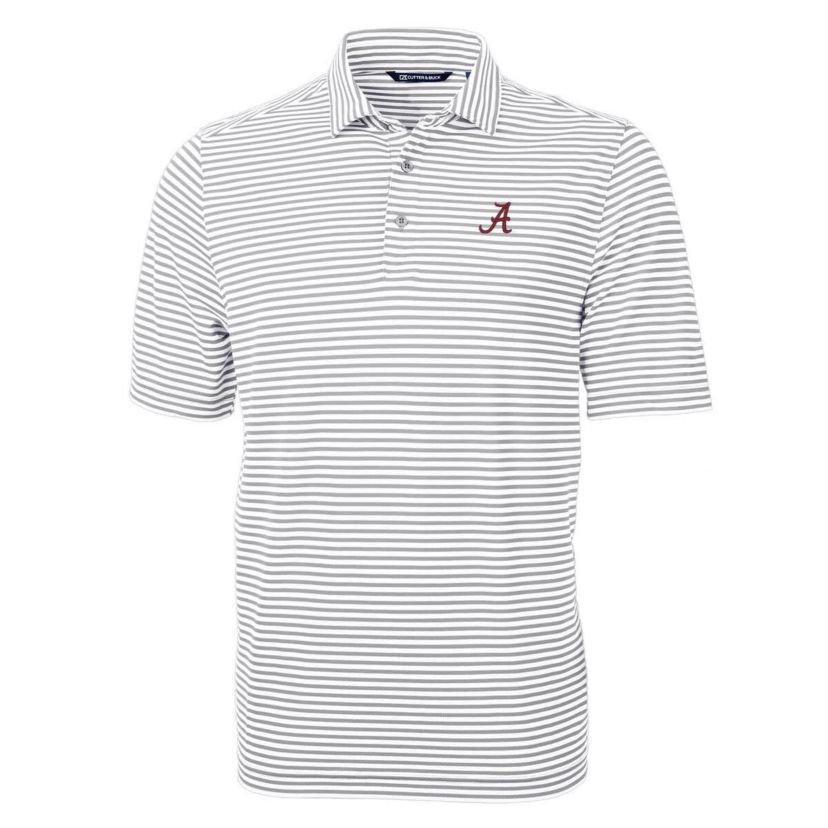 Alabama Crimson Tide NCAA Alabama Tide Virtue Eco Pique Stripe Recycled Polo